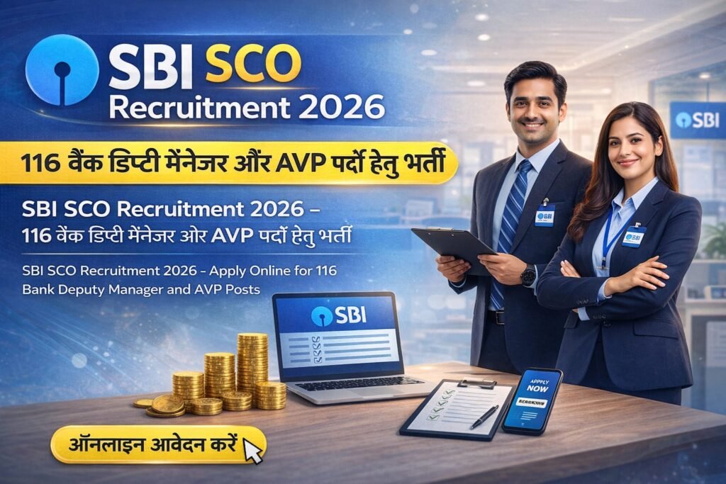 SBI SCO Recruitment 2026 – 116 पदों पर भर्ती