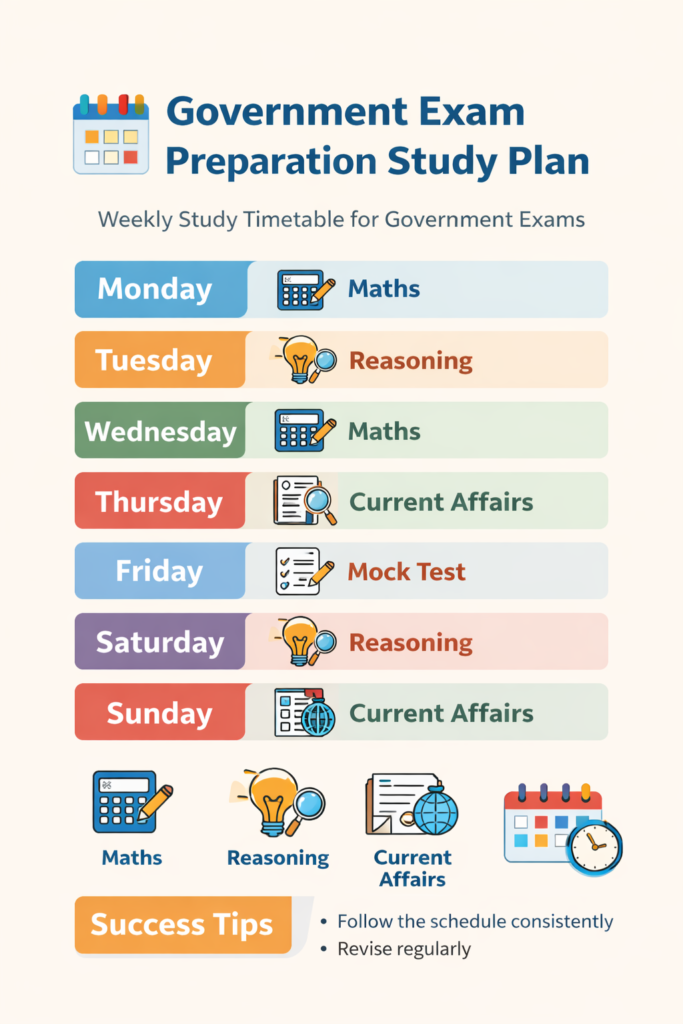 ಸರ್ಕಾರಿ ಪರೀಕ್ಷೆಗೆ ತಯಾರಿ ಮಾಡುವ ವಿಧಾನ – Complete Guide 3 ChatGPT Image Mar 13 2026 11 05 22 AM