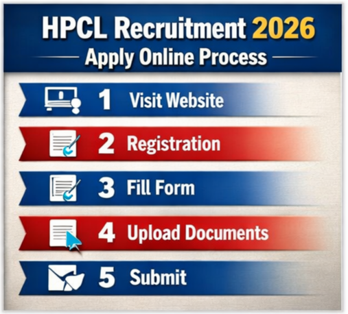 HPCL Recruitment 2026: 700+ पदों पर बड़ी भर्ती, Apply Online 6 apply process