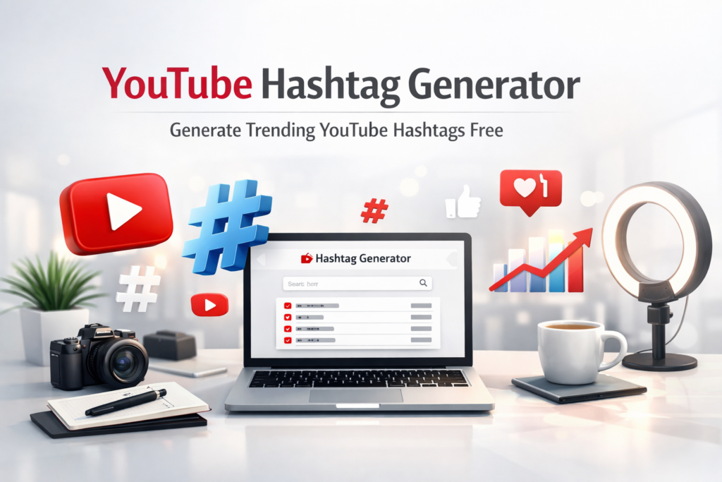 YouTube Hashtag Generator – Generate Trending YouTube Hashtags Free blog banner