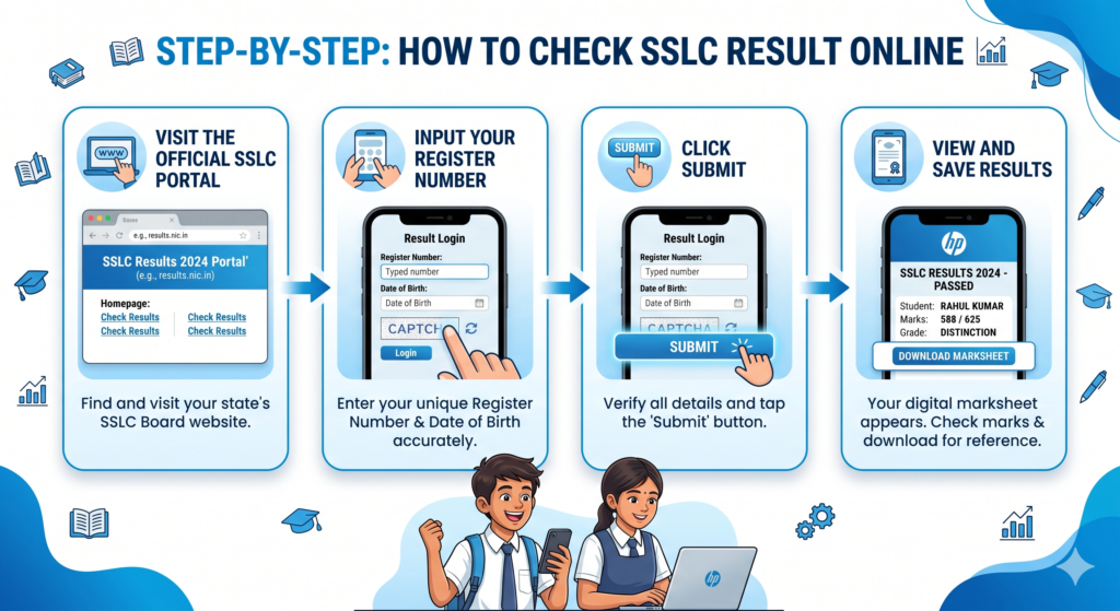 SSLC ಫಲಿತಾಂಶ 2026 ಆನ್‌ಲೈನ್ ಚೆಕ್ ಮಾಡುವ ವಿದ್ಯಾರ್ಥಿಯ ಚಿತ್ರ