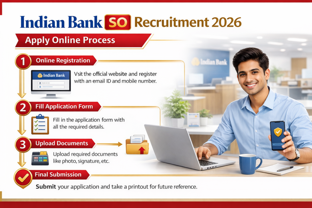 Indian Bank SO Recruitment 2026 apply online process image
