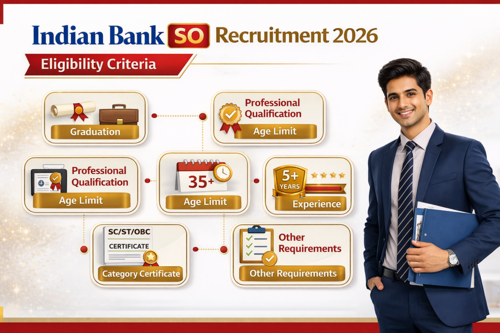 Indian Bank SO Recruitment 2026 eligibility criteria image