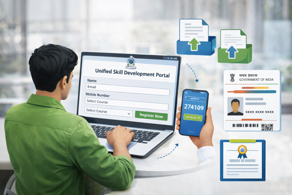 Unified Skill Development Portal registration process image